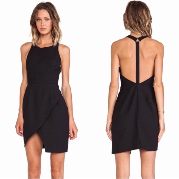 Finders Keepers Dresses & Skirts - Finders Keepers T-Back Asymm. Black Mini Dress. Medium